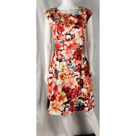 Liz Claiborne Dresses & Skirts - Liz Claiborne Painterly Floral Classic Heritage Summer Sundress Size 16